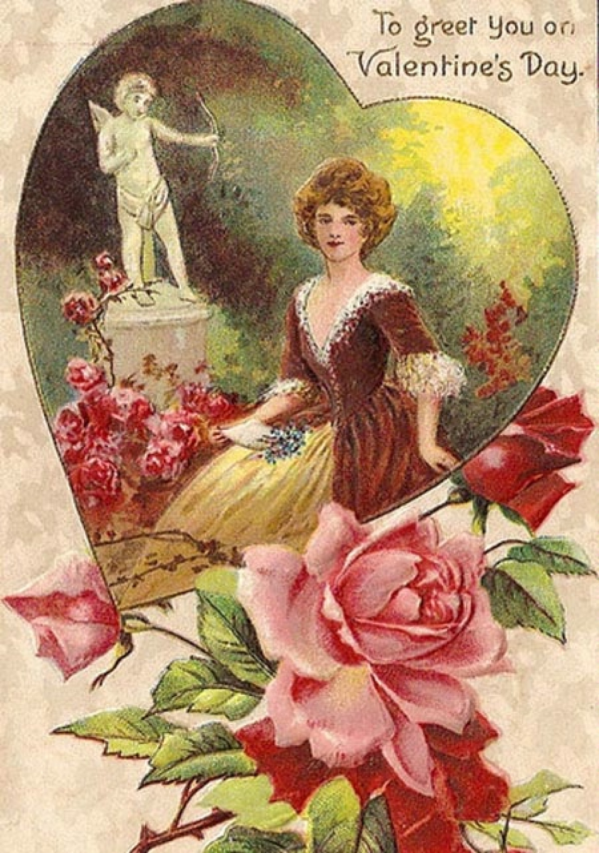 Валентинки ретро открытки
