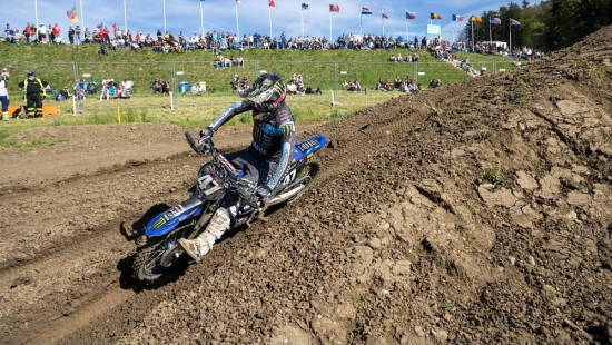 Brāļi Reišuļi uz pjedestāla "Dutch Masters" motokrosā