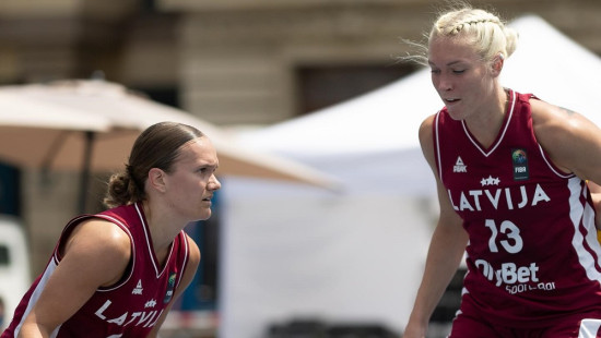 Latvijas 3x3 basketbolistes sasniedz Pasaules sērijas turnīra pusfinālu