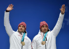 Foto: Melbārdis un Strenga apbalvoti ar olimpiskajām bronzas medaļām