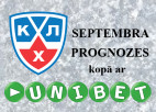 Konkurss: "KHL septembra prognozes kopā ar Unibet.com"