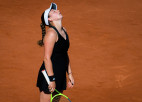 Ostapenko ceturto reizi sešos "French Open" turnīros nostartē bez uzvarām