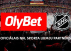 "OlyBet" kļūst par oficiālo NHL sporta likmju partneri Baltijas valstīs