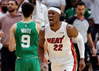 Konferenču fināli ir klāt: Batlers ar 41+9 sekmē "Heat" uzvaru pret "Celtics"