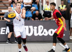 Latvijas U18 izlasei 3x3 basketbolā divas uzvaras un vieta ceturtdaļfinālā