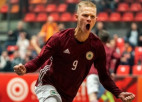 Latvijas telpu futbola izlase pārbaudes turnīrā spēlē neizšķirti pret Grenlandi