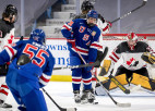 ASV U17 hokejisti Izaicinājuma kausā vēlreiz sagrauj kanādiešu komandu
