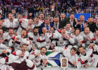 Video: Bronzas medaļnieku apbalvošanas ceremonija PČ hokejā
