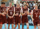 Latvijas volejbolisti arī mājās sakauj Austriju un spēlēs Sudraba līgas finālā
