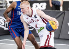 Latvijas vīriešu 3x3 basketbola izlasei U18 PK trīs uzvaras četrās spēlēs