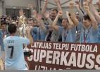 Video: Skaisti vārti, efektīgi glābiņi - smagsvaru duelī Latvijas superkausu iegūst "Riga"
