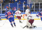 Latvijas U18 izlasei zaudējums pret ASV jaunajiem hokejistiem