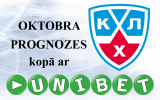 Konkurss: "KHL oktobra prognozes kopā ar Unibet.com"