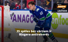 NHL piezīmes: Bļugera antirekords, kur vasarā nonāks Merzļikins?