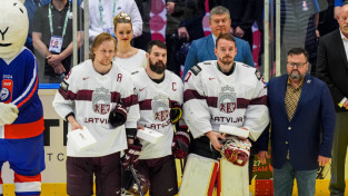 Trīs labākie Latvijas izlases spēlētāji PČ – Gudļevskis, Daugaviņš un Ābols