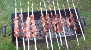 Cūkgaļas klasiskais šašliks