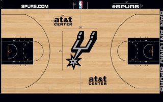 "Spurs" arēnas laukuma centrā būs lielākais logo visā NBA