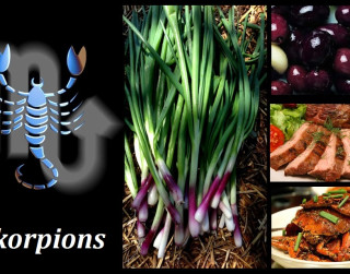 Skorpionu ēdienu izvēle,  galda kultūra un paradumi
