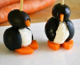 Olīvu un krēmsiera  pingvīni