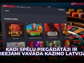 Kādi spēļu piegādātāji ir pieejami Vavada kazino Latvijā