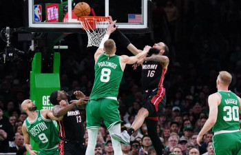 Porziņģim vāja metienu precizitāte, "Heat" izlīdzina rezultātu sērijā pret "Celtics"
