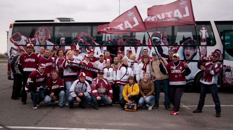 Cerams, arī nākamgad latviešu tūkstoši dosies uz PČ hokejā atbalstīt izlasi.
Foto: Gunārs Klēģers
