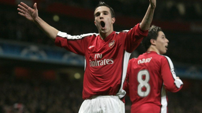 Robins van Persijs (Arsenal) svin vārtu guvumu
Foto: Professional Sport