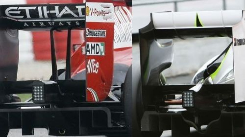 ''Ferrari'' un "BrawnGP" formulu difuzori
Foto: AP