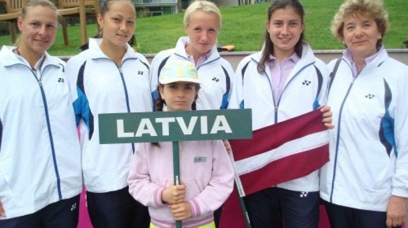 Latvijas tenisa izlase
Foto: Ieva Matroze