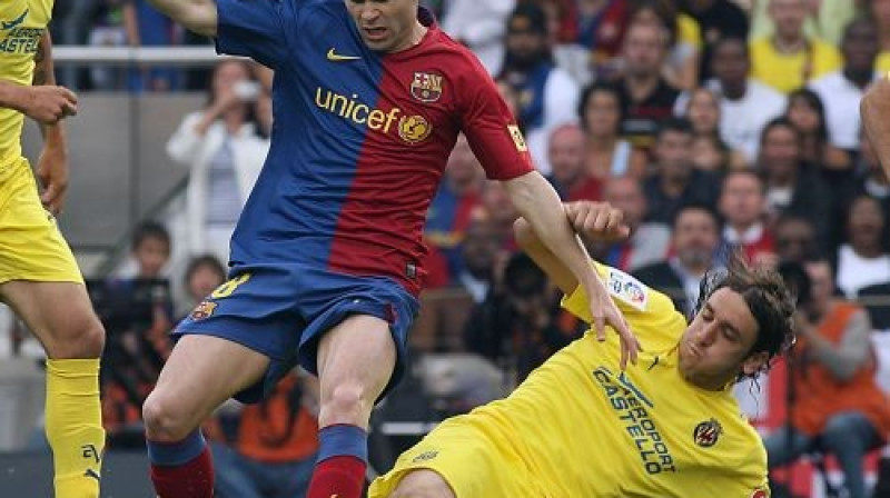 Andress Injesta spēlē pret ''Villarreal''
Foto: AFP