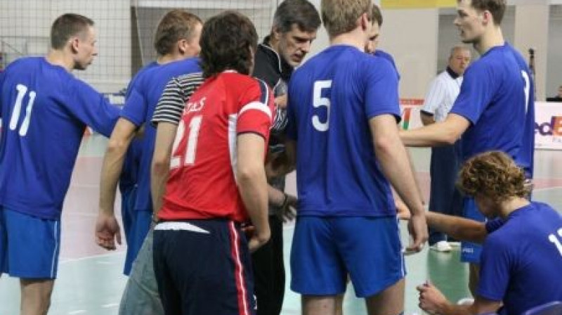 Latvijas izlase turnīrā Mogiļevā
Foto: www.volley.ee
