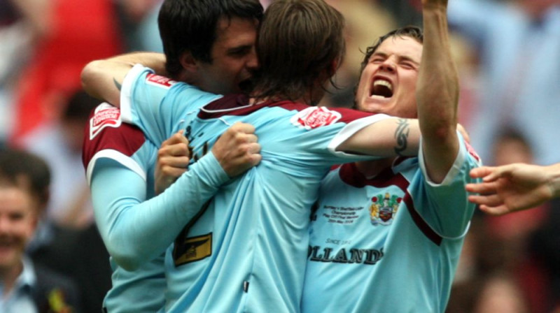 "Burnley" spēlētāji līksmo
Foto: AP