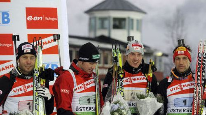 Austrijas uzvarētāju kvartets
Foto: AFP/Scanpix