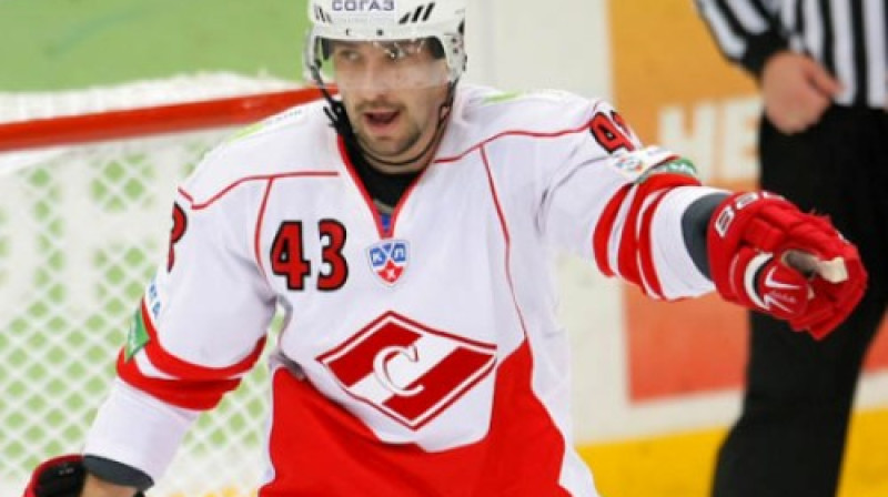 Maskavas ''Spartak'' aizsargs Jaroslavs Obšuts
Foto: www.khl.ru