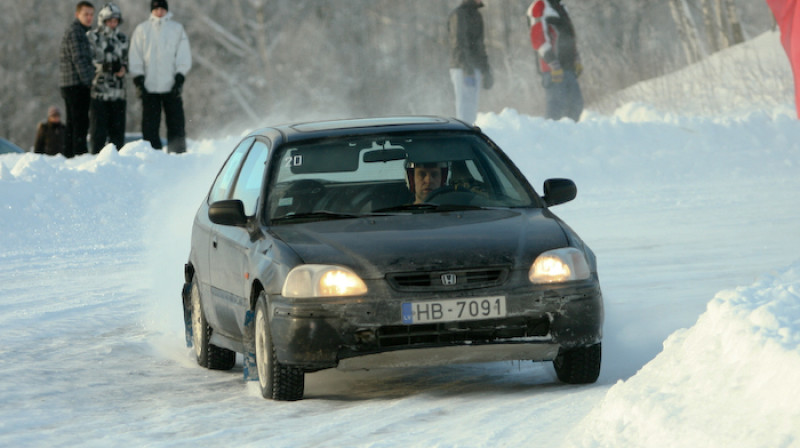 Raivis Bartušauskis, "Honda Civic" – otrais gan Jelgavas posmā, gan kopvērtējumā FWD klasē
Foto: Rolands Bobulis Go4speed.lv