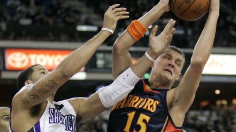 Andris Biedriņš (no labās)
Foto: AP