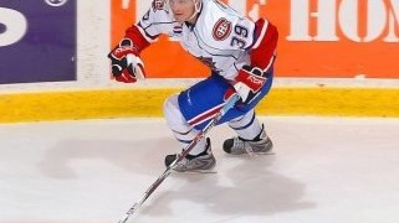Broks Troters pāris spēles ir aizvadījis arī Monreālas Canadiens kerklā, taču pērnsezon hokeja pasaule viņu iepazina, kā vienu no labākajiem AHL uzbrucējiem.
Foto: Canadiens