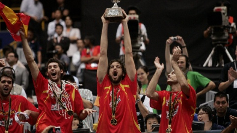 2006. gada čempioni - Spānija
Foto: FIBA