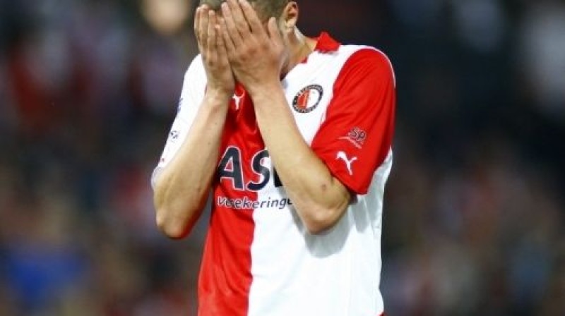 ''Feyenoord'' spēlētāja reakcija pēc kārtējās komandas neveiksmes
Foto: fcupdate.nl
