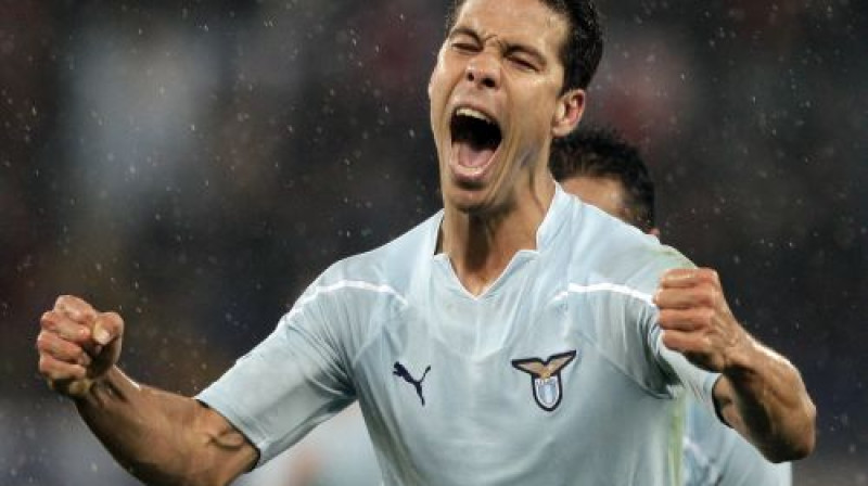 ''Lazio'' sastāvā uzvaru pret ''Inter'' nodrošināja brazīliešu uzbrucējs Ernanešs
Foto: AP/Scanpix