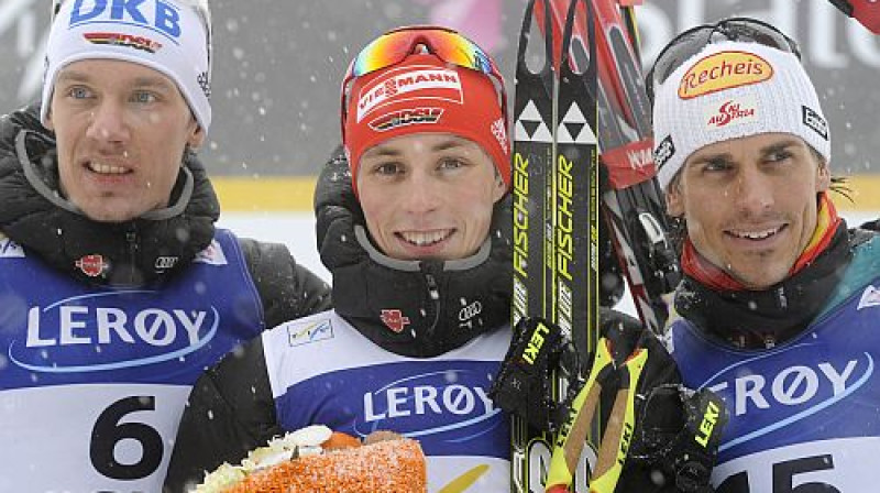 Tino Edelmans, Eriks Frencels un Felikss Gotvalds
Foto: AP/Scanpix