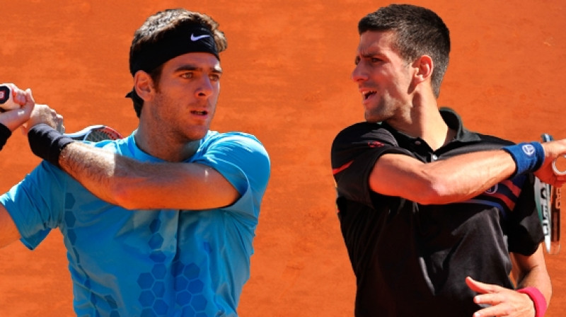 Huans Martins Del Potro pret Novaku Džokoviču
Foto: www.rolandgarros.com