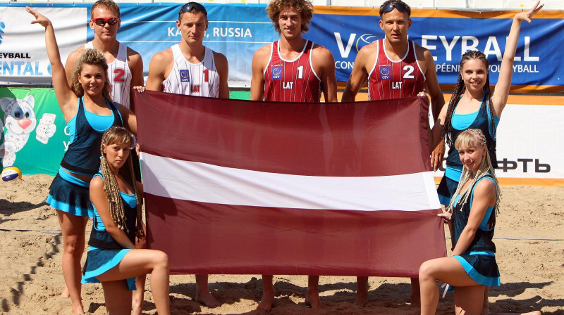 Latvijas pludmales volejbola izlase
Foto: cev.lu