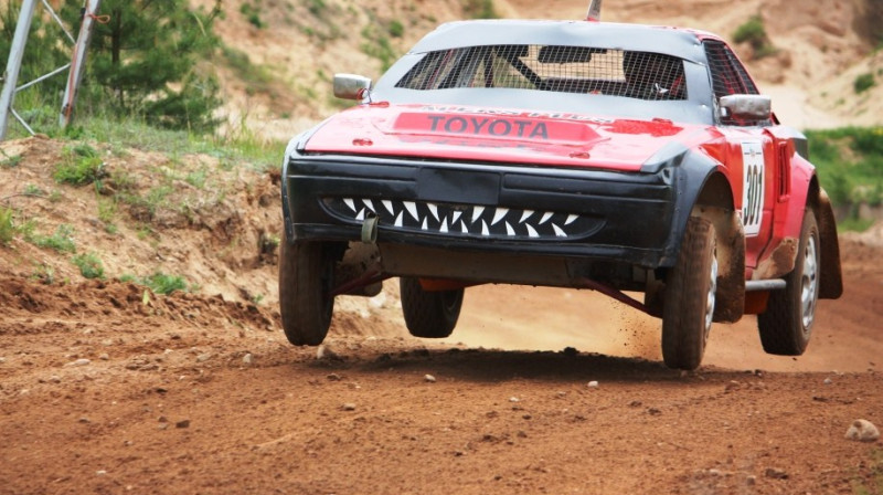 Open klases līderis Jānis Kozlovskis
Foto: www.autocross.lv