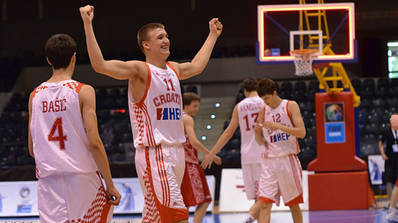 Horvātijas U16 izlase otro vasaru pēc kārtas triumfē kadetu čempionātā 
Foto: FIBA Europe