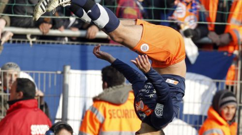 Viens no "Montpellier" līderiem tikai 21 gadu vecais Juness Belandā
Foto: AFP/Scanpix