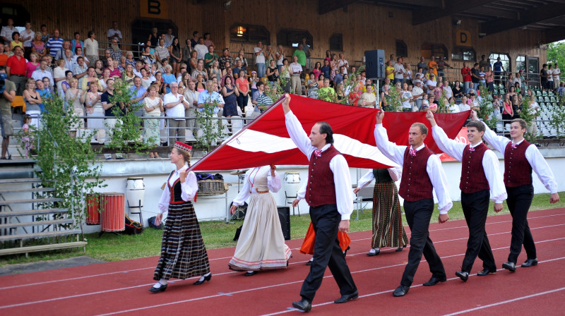 Valsts Prezidenta balvas vieglatlētikā atklāšanas ceremonija 2011. gadā
Foto: Juris Bērziņš - Soms