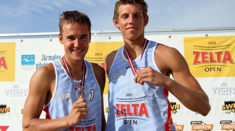 Armands Āboliņš un Haralds Regža šovasar kļuva par divkārtējiem Latvijas čempioniem
Foto: beachvolley.lv