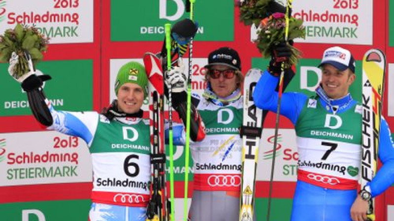 Godalgoto trio - Marcels Hiršers, Teds Ligetijs un Manfrēds Melgs
Foto: AFP/Scanpix