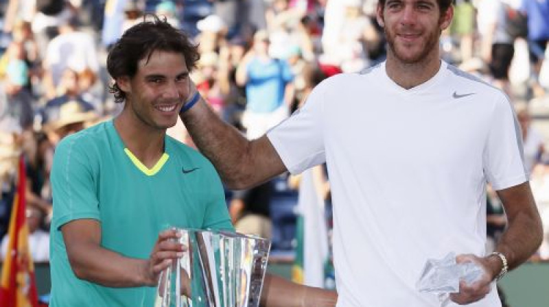 Rafaels Nadals un Huans Martins Del Potro
Foto: Reuters/Scanpix